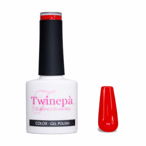Twinepa Smalto Semipermanente Rosso Ciliegia 71 8ml, colore rosso freddo brillante