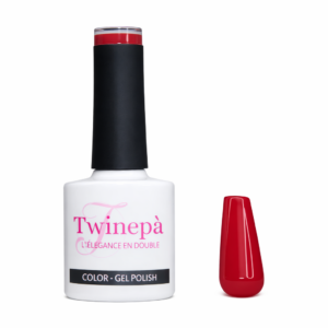 Twinepa Smalto Semipermanente Rosso Natale 80 8ml, colore professionale ad alta coprenza