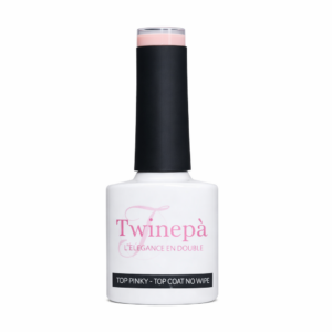 Twinepa Top Coat Rosa Soft Pink 8ml, finish lucido con riflesso rosato